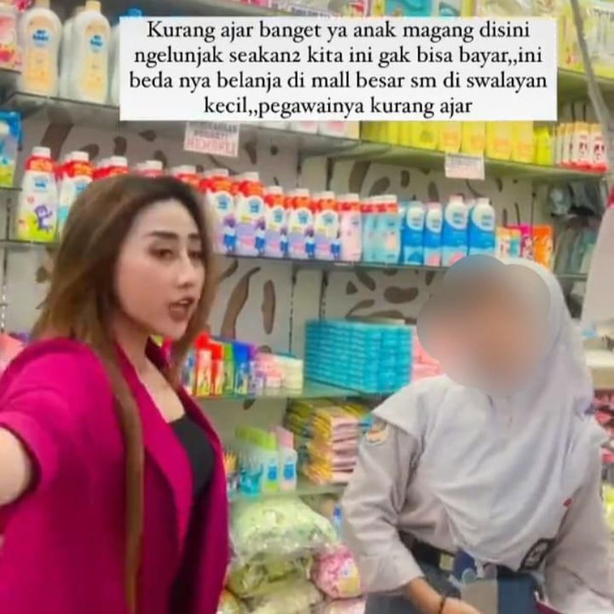 Viral! Seleb TikTok Ngamuk Ke Anak Magang Di Swalayan - Suryapagi.com